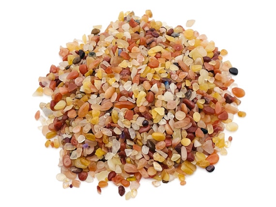 Golden Jade Chips – Stone Healing – Bulk Natural Gemstones – Home Decor - 2-6mm - CP1228