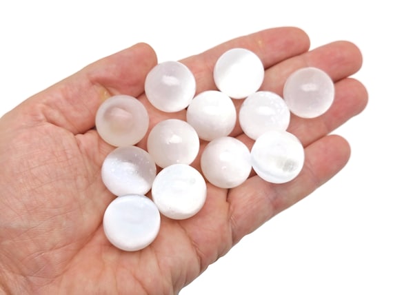 Selenite Sphere Gemstone – Crystal Sphere - Healing Stone – Crystal Ball – Crystal Décor – 20mm - SP1090