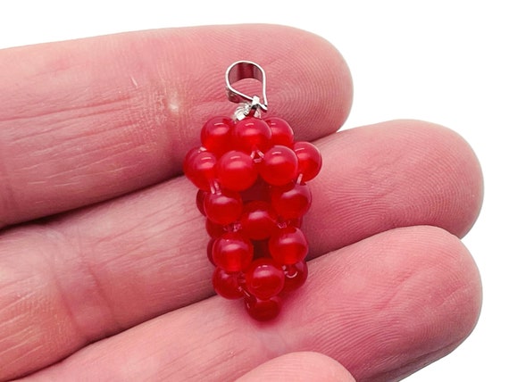 Carnelian Grape Pendant - Carnelian Grape Earring - Crystal Grape - Crystal Gifts - NC1300