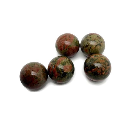 Unakite Natural Crystal Sphere – Healing Crystal Balls for Home – 25mm - SP1179