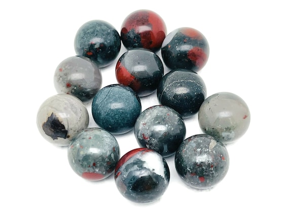 African BloodStone Sphere Gemstone – Crystal Sphere - Healing Stone – Crystal Ball – Crystal Décor – 20mm - SP1016