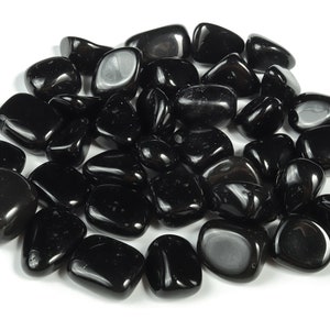 Obsidian Tumbled Stone - Natural Gemstone - Loose Gemstone - Natural Stone - Black Obsidian Gemstone - TU1091