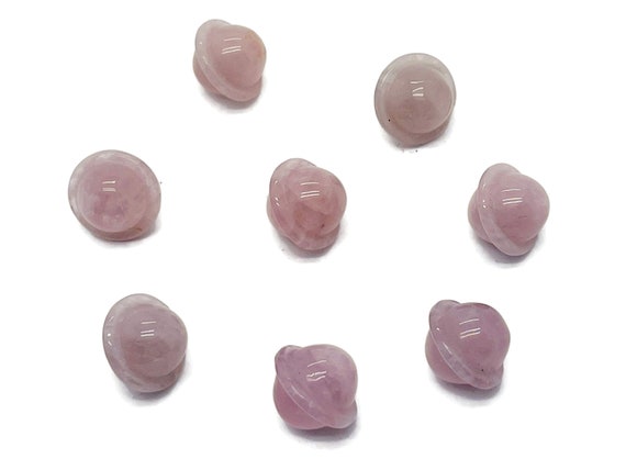 Rose Quartz Saturn Crystal - Mini Planet Gemstone - Crystal Carving - 18mm - SA1005