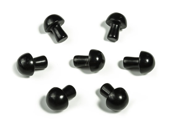 Obsidian Mushroom Gemstone – Cute Décor – Natural Obsidian Carved Mushroom – Crystal Mushroom – Healing Mushroom – 2cm – MU1014