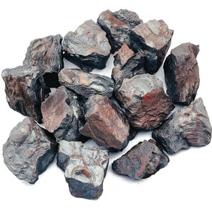 Hämatit Rohstein - Roher Hämatit Stein - Naturstein - Chunk Edelstein - Heilkristall - RA1215