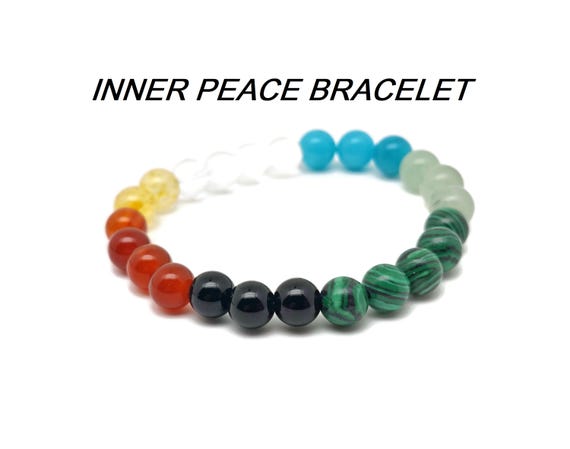 Inner Peace Gemstone Bracelet - Handmade Crystal Bracelet - Men&Women Stretchy Bracelet - Gift for Her - Choose Your Bracelet - YY1064