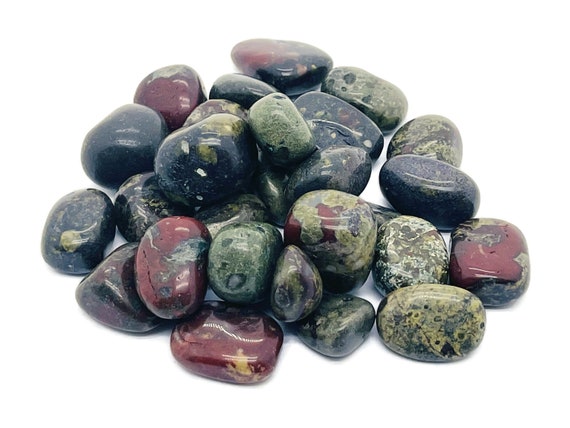 Dragon Blood Jasper Tumbled Stone – Heart Chakra Stone – Jasper Dragon Blood Crystal – Self Love Stone– Love Stone – TU1187