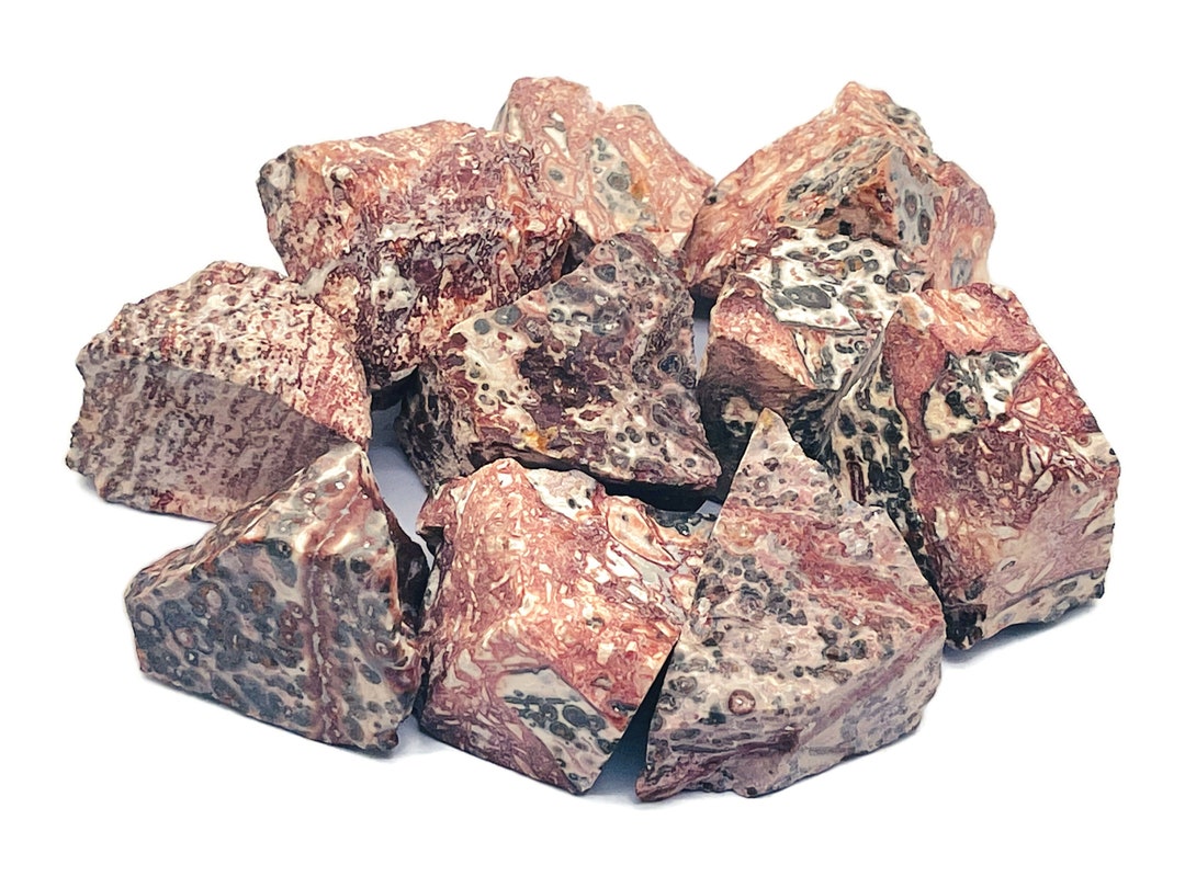 Leopard Skin Jasper Raw Stone Rough Leopard Skin Jasper Chunk