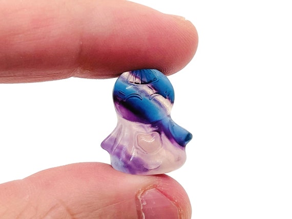 Fluorite Angel Kid Carving – Fluorite Carved Gemstone – Healing Crystal – Best Quality - Home Decor - Gifts - CA1026