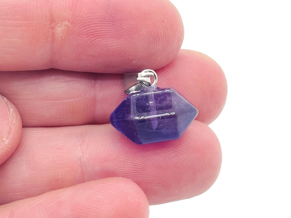 Amethyst Point Pendant - Crystal Pendant – Crystal Earring - Heling Gemstone - Jewelry Making Supplies - NC1162