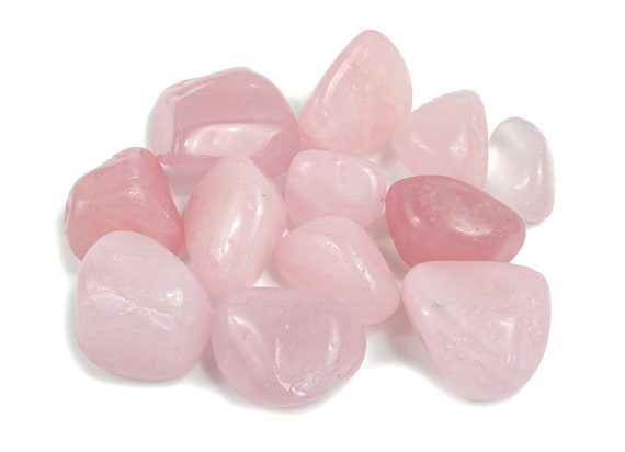 Rose Quartz Tumble Stone – Natural Rose Quartz Crystal – Large Rose Quartz Tumbled – Crystal Decor –  TU1065
