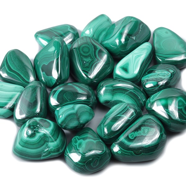 Malachite Tumbled Stone - A++ Malachite Gemstone - Loose Gemstone –Green Natural Gemstone - Green Gemstone - TU1221