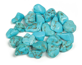 Turquoise Tumbled Stone - Turquoise Gemstone - Loose Gemstone - Tumbled Gemstone - 0.7 - 1.2 INC - TU1096