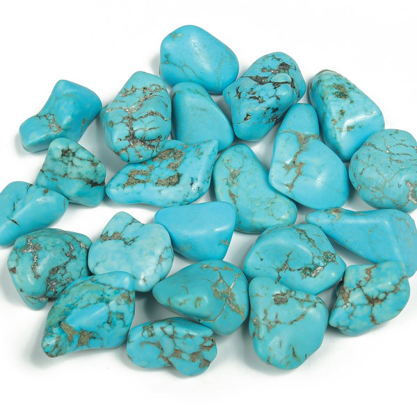 Turquoise Tumbled Stone - Turquoise Gemstone - Loose Gemstone - Tumbled Gemstone - 0.7 - 1.2 INC - TU1096