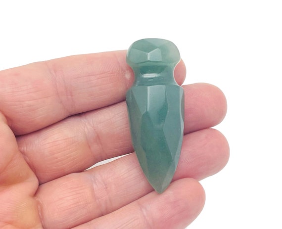 Aventurine Mini Sword Dagger Gemstone - Sword Carved Crystal - Crystal Energy - Mineral specimen - Crystal Gifts - SW1006