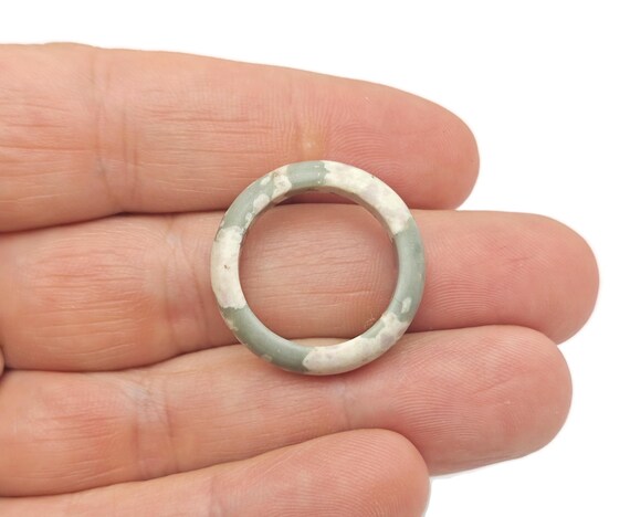 Peace Jade Ring - Crystal Ring – Natural Peace Jade Ring - Jewelry Making Supplies - Gift For Her - RI1043
