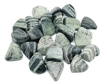 Green Zebra Calcite Tumbled Stone – Gemstone Zebra Calcite – Calcite stone – Loose Stone – TU1265