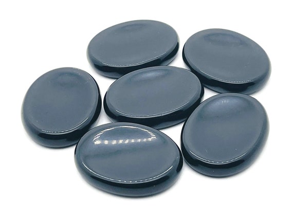 Obsidian Worry Stone – Crystal Worry Stone – Pocket Stone – Healing Crystal - 4.5x3.5cm - WO1048