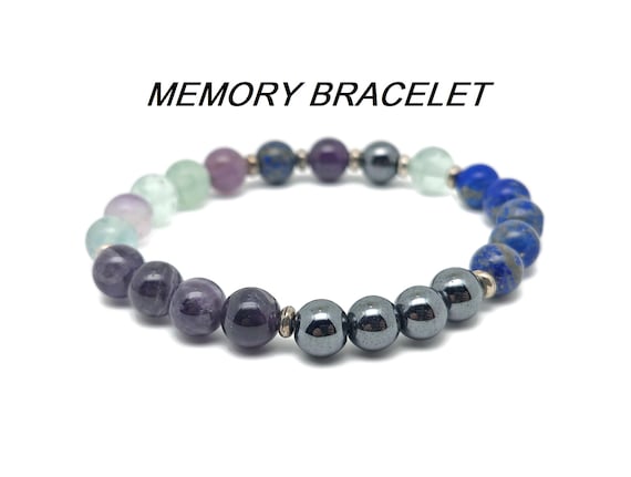 Memory Gemstone Bracelet - Handmade Crystal Bracelet - Men&Women Stretchy Bracelet - Gift for Her - Choose Your Bracelet - YY1021