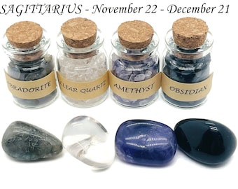 Sagittarius Zodiac Crystal - Sagittarius Birthstone - Choose Crystal Chips and Tumbled Stone - Stones Of For You - SAGITTARIUS