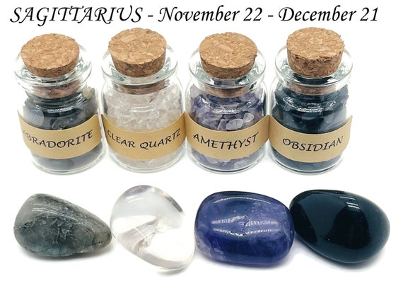 Sagittarius Zodiac Crystal - Sagittarius Birthstone - Choose Crystal Chips and Tumbled Stone - Stones Of For You - SAGITTARIUS