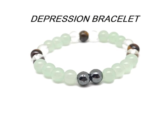 Depression Gemstone Bracelet - Handmade Crystal Bracelet - Men&Women Stretchy Bracelet - Gift for Her - Choose Your Bracelet - YY1006
