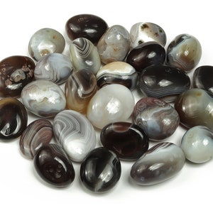 Botswana Agate Tumbled Stone - Botswana Agate Crystal - Botswana Agate Tumbled - Botswana Agate Crystal Stone –  TU1017