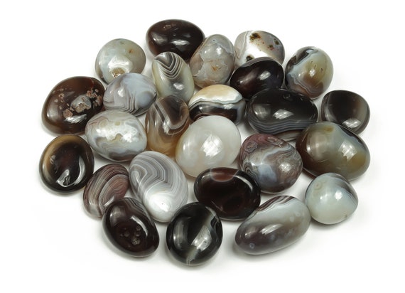 Botswana Agate Tumbled Stone - Botswana Agate Crystal - Botswana Agate Tumbled - Botswana Agate Crystal Stone –  TU1017