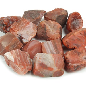 Raw Carnelian Stone – Rough Crystal Stone - Gemstone - Crystal – Genuine Carnelian Chunks – RA1055