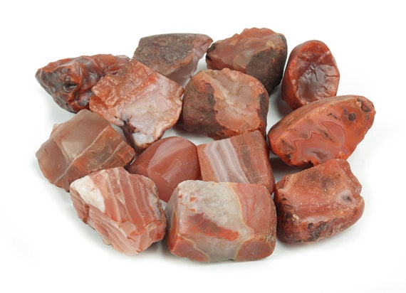 Raw Carnelian Stone – Rough Crystal Stone - Gemstone - Crystal – Genuine Carnelian Chunks – RA1055