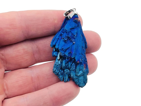 Blue Kyanite Fan Pendant - Kyanite Fan Crystal – Gemstone Crystal – Healing Stone - Gifts – NC1331