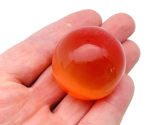 Orange Cats Eye Sphere Stone A++ – Crystal Ball - Healing Crystal Stones – Crystal Décor – 40mm - BA1042