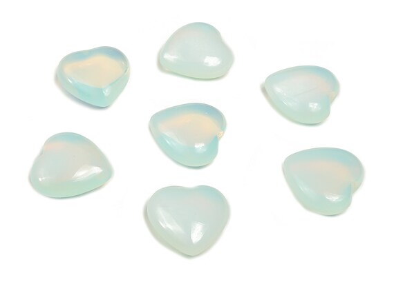Opalite Heart Gemstone – Heart Crystal - Healing Stones – Carving Heart - Natural stones - 2.5cm - HE1122