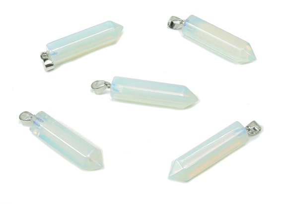 Opalite Point Pendant - Crystal Pendant – Natural Necklaces - Heling Gemstone - Jewelry Making Supplies - NC1077