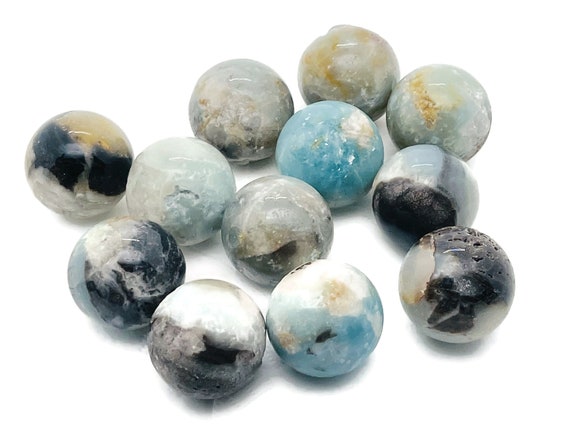 Caribbean Calcite Sphere Crystal - Sphere Caribbean Calcite Ball - Crystal Sphere -Natural Healing Stone - Sphere Gemstone – 30mm - SP1094