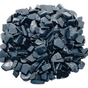 Shungite Chips – Gemstone Chips – Crystal Semi Tumbled Chips - Bulk Crystal - 7-12mm - CP1209