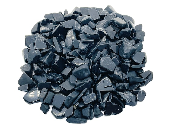 Shungite Chips – Gemstone Chips – Crystal Semi Tumbled Chips - Bulk Crystal - 7-12mm - CP1209