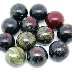 Dragon Blood Jasper Sphere Gemstone – Crystal Sphere - Healing Stone – Crystal Ball – Crystal Décor – 20mm - SP1017