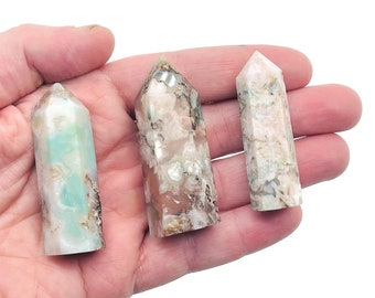 グリーン　フラワーアゲート　タワー　2 フラワーアゲート | Kamoku［カモク］インテリア天然石・鉱物のネット