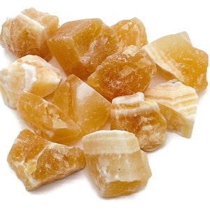 Raw Yellow Calcite Stone - Natural Calcite Stone - Crystal Gemstone - Spiritual Stone – RA1119