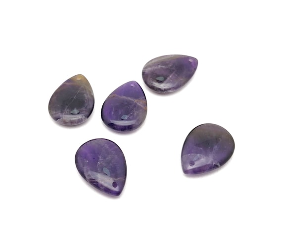 Amethyst Dainty Drop Crystal Pendants - Gemstone Necklace Pendant - Luxury Jewelry - DIY Jewelry Making - NC1639