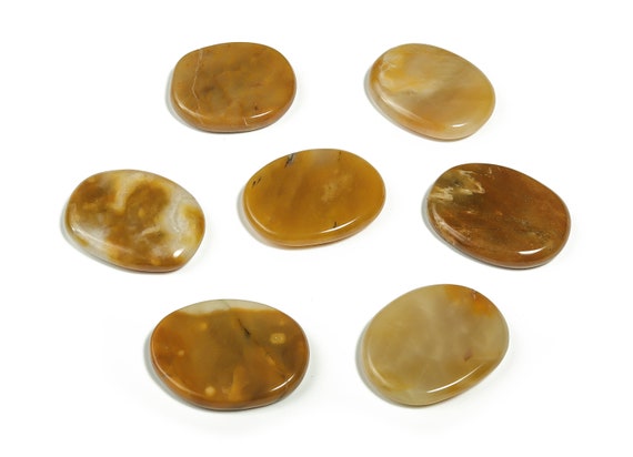 Orange Aventurine Flat Disk – Brings Good Luck Calm Wealth – Increases Love - 1.5x1.8 - FL1016
