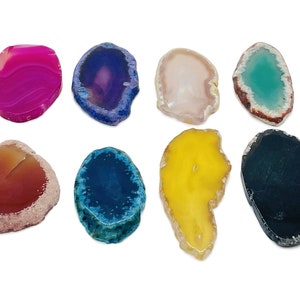 Agate Slice - Natural Agate Geode Crystal - Brazilian Agate Slice - Energy Stones - AGMIX