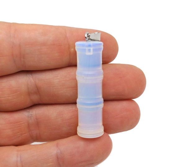 Opalite Gemstone Bamboo Shape Pendants - Protect Crystal Necklace - Bamboo Crystal Jewelry - Healing Stones - Gift For Her - NC1624