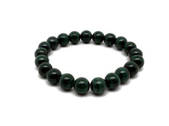 Malachite Gemstone Bracelet - AAA Premium Quality Crystal Bracelet - Men&Women Stretchy Bracelet - Gift for Her - Crystal Healing - AA1009