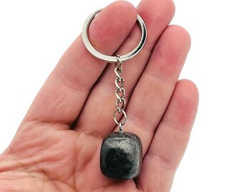 Pyrite Crystal Keychain - Tumbled Stone Crystal Keychain - Bulk Crystal Keychain - Healing gifts - KT1037