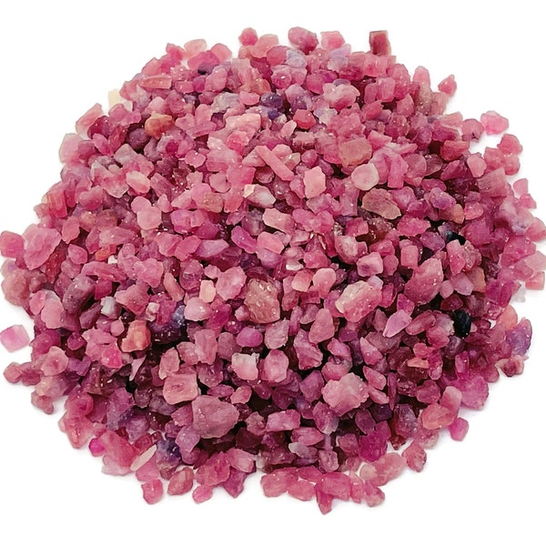 Chips de tourmaline rose - Chips de pierres précieuses - Chips de cristal semi-rugueux - Cristal en vrac - 2-6mm - CP1221