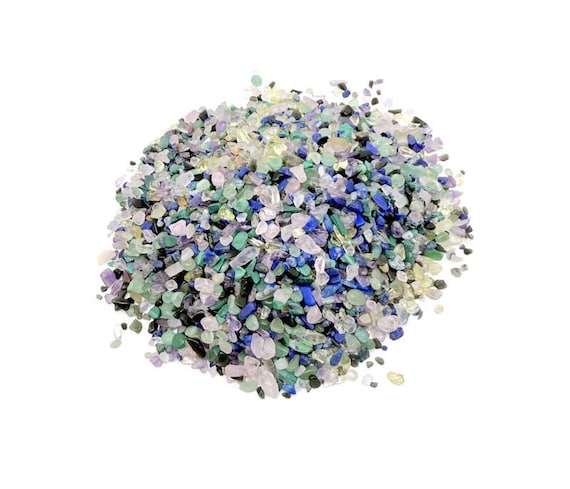 Super Chakra Chips – 7 Gemstone Chip – Semi Tumbled Chips - Bulk Crystal - 2-6mm - CP1250