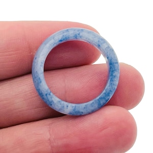 Blue Aventurine Ring - Crystal Ring – Natural Blue Aventurine - Jewelry Making Supplies - RI1018