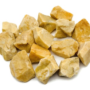 Piedra de jade amarillo crudo – Piedra de cristal en bruto - Piedra preciosa - Cristal – Piedra curativa – RA1067